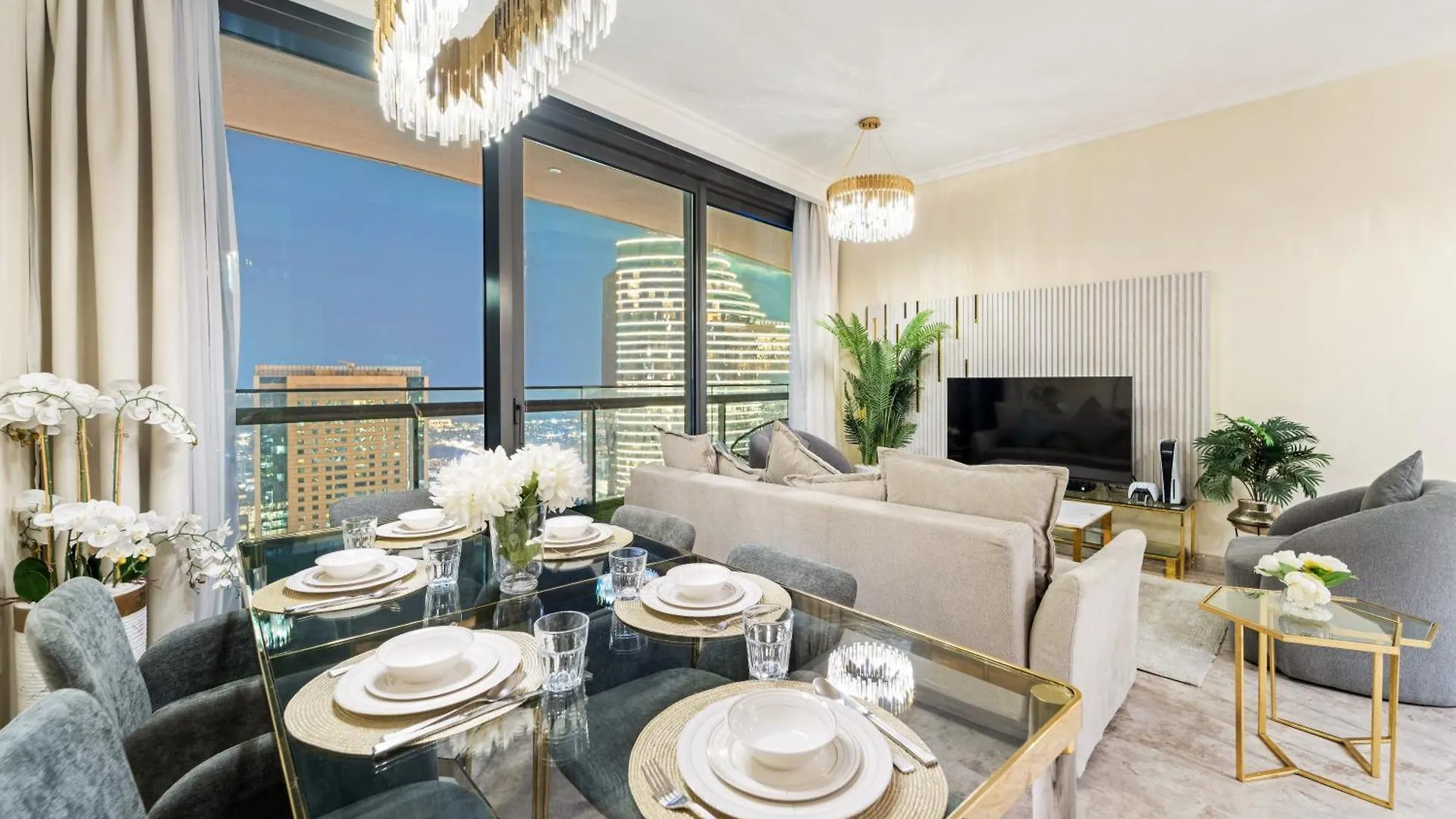 First Class 2Br With Full Dubai Skyline & Sea View Émirats arabes unis