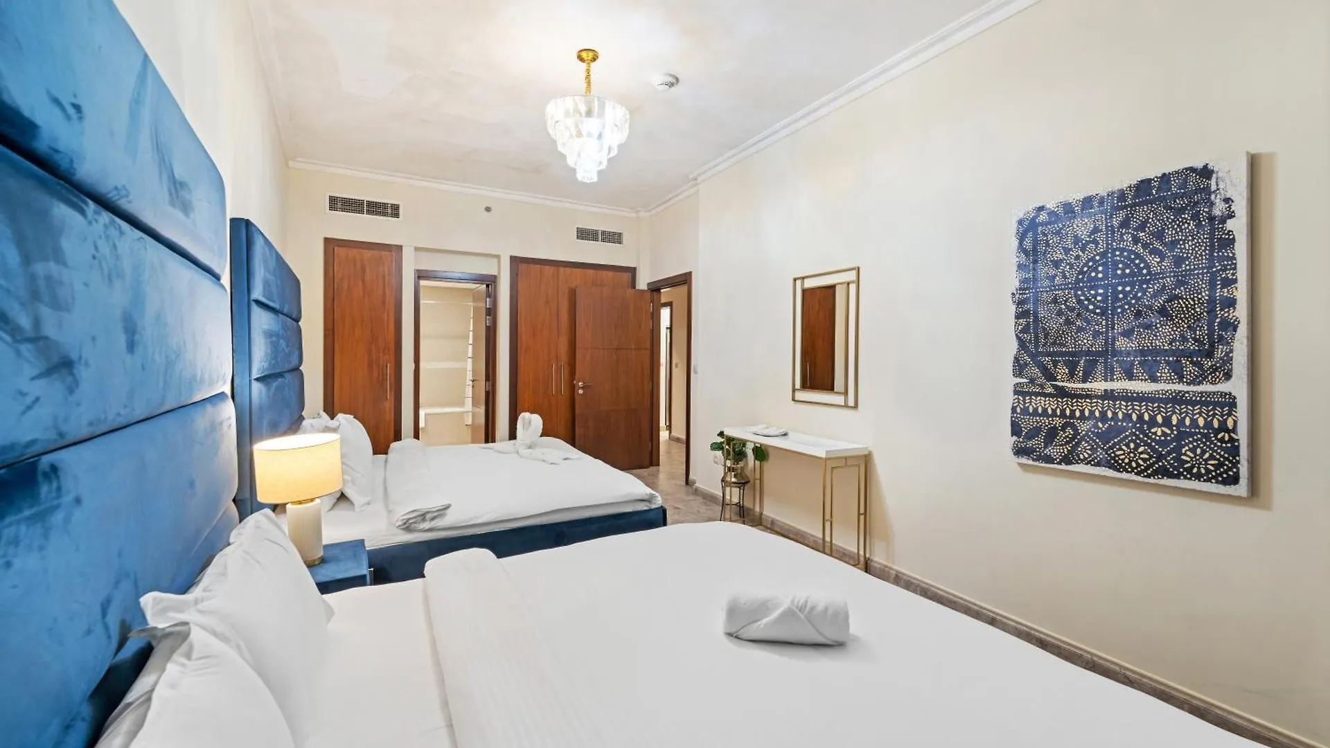 דירה First Class 2Br With Full Dubai Skyline & Sea View