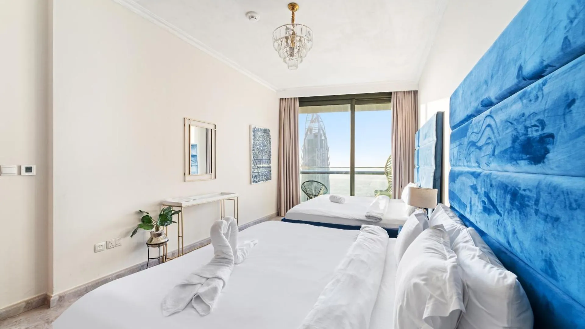 דירה First Class 2Br With Full Dubai Skyline & Sea View איחוד האמירויות הערביות